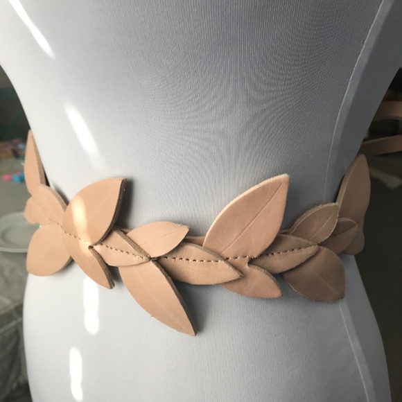 Anthropologie Accessories - Anthropologie sage leaf wrap belt